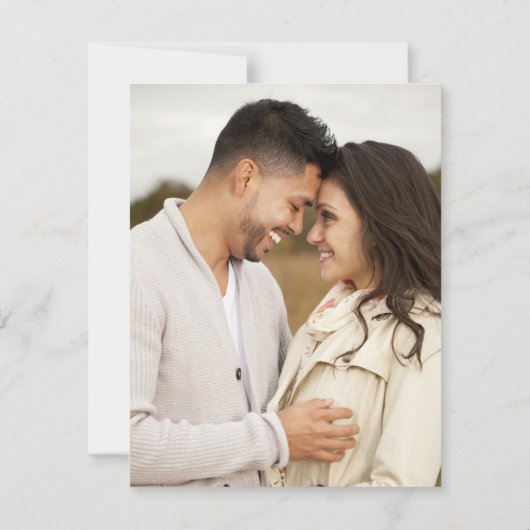 Moderne minimale QR-code Scannable Wedding Registr Kaart (Achterkant)