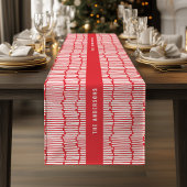 Moderne, minimale rode abstracte feestdag medium tafelloper