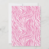 Moderne minimale roze wit 30e verjaardag kaart (Achterkant)