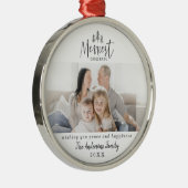 moderne minimale rustige multi-foto metalen ornament (Rechts)