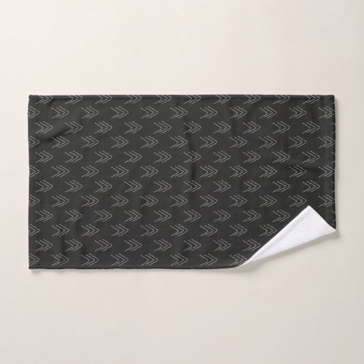 Moderne minimale Scandinavische zwarte en witte pi Bad Handdoek (Handdoek)