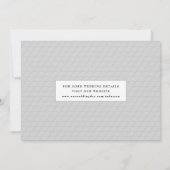 Moderne, minimale, schone foto Opslaan Datum Save The Date (Achterkant)