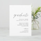 Moderne minimale script Afstuderen foto Kaart (Staand voorkant)