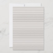 Moderne minimale scriptfoto eenvoudige bruiloft save the date (Achterkant)