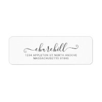 Moderne Minimale scriptkalligrafie voor achternaam