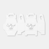 Moderne minimale scriptservice bedankdoosjes (Uitgevouwen)