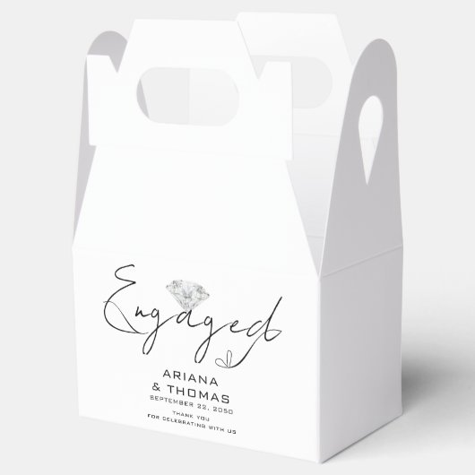 Moderne minimale scriptservice bedankdoosjes (Geopend)