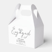 Moderne minimale scriptservice bedankdoosjes (Voorkant Zijde)