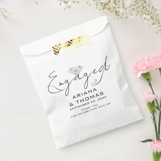 Moderne minimale scriptservice bedankzakje (Gezegeld)