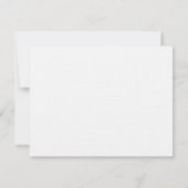 Moderne Minimale scriptverbinding voor reservering Kaart (Achterkant)