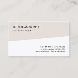Moderne, minimale Sjabloon Professional Elegant Visitekaartje