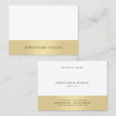 Moderne, minimale Sjabloon Professional Elegant Visitekaartje (Voorkant / Achterkant)