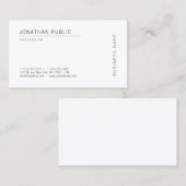 Moderne, minimale Sjabloon Professional Elegant Visitekaartje (Voorkant / Achterkant)