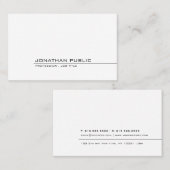 Moderne, minimale Sjabloon Visitekaartje (Voorkant / Achterkant)