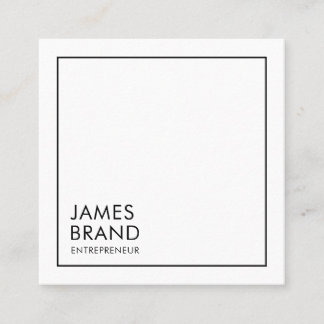 Moderne, minimale sociale media vierkante visitekaartje