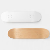 Moderne, minimale, stevige witte kleur skateboard (Horizontaal)