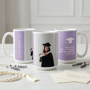 Moderne Minimale Strakke Chic Meesters Afstudeerca Koffiemok