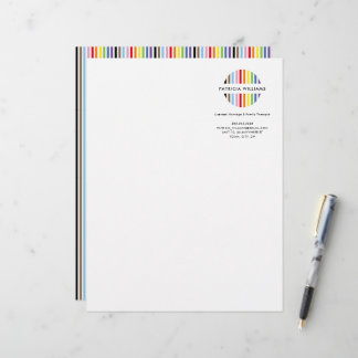 MODERNE MINIMALE streep logo regenboog trots LGBTQ Briefhoofd