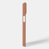 Moderne Minimale Terracotta Aangepaste Naam Case-Mate iPhone Case (Achterkant / Rechts)
