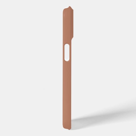 Moderne Minimale Terracotta Aangepaste Naam Case-Mate iPhone Case (Achterkant / Rechts)