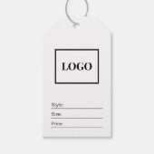 Moderne Minimale toevoeging Logo Mode kleding Labe Cadeaulabel (Voorkant)