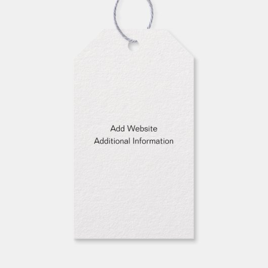 Moderne Minimale toevoeging Logo Mode kleding Labe Cadeaulabel (Achterkant)