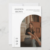 Moderne minimale tweefasefotograaf kaart (Voorkant)