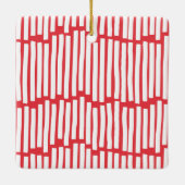 Moderne, minimale typografie 2 met kerstmis keramisch ornament (Achterkant)