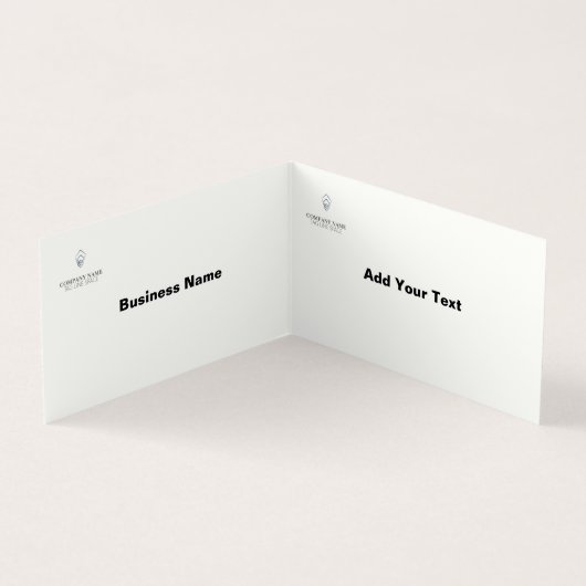 Moderne minimale Typografie Black Visitekaartjes (Binnen)