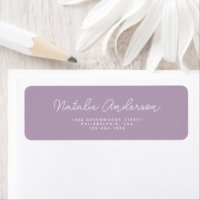Moderne Minimale Typografie Casual Script Plum