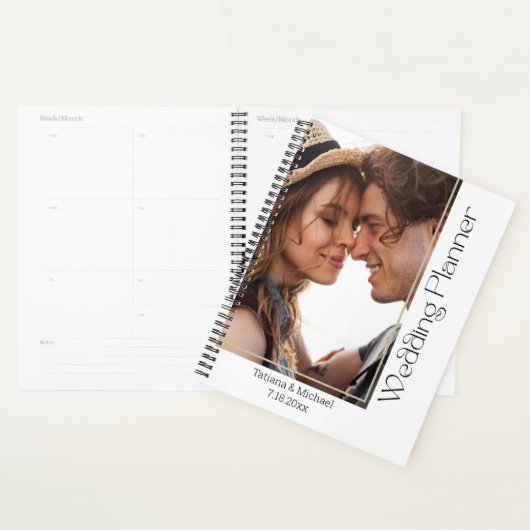 Moderne minimale typografie foto weddingplanner planner (Display)