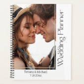 Moderne minimale typografie foto weddingplanner planner (Voorkant)