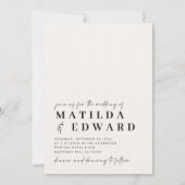 Moderne, minimale typografie, gewaagd script bruil (Voorkant)