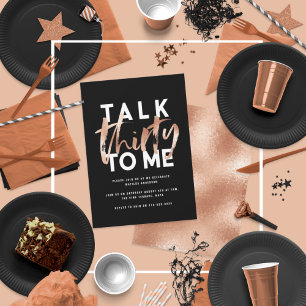 Moderne minimale typografie girale roos goud 30 ta