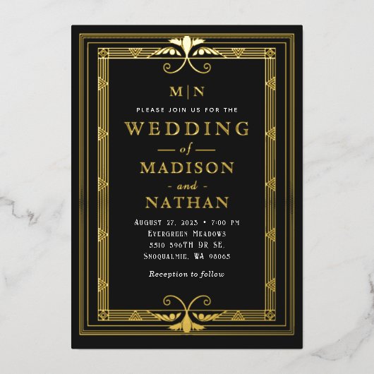 Moderne minimale uitnodiging tot weddenschap met k (Voorkant)