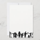 Moderne minimale uitnodiging voor Zombie Horde Wed (Achterkant)