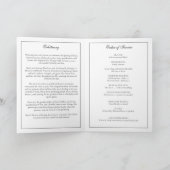 Moderne Minimale Uitvaart Rouwdienst Programma (Binnen)