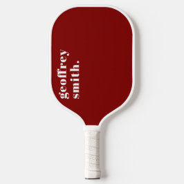 Moderne minimale vetgedrukte rode uw aangepaste na pickleball paddle