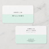 Moderne minimale Visitekaartje van de steenkoolmin (Voorkant / Achterkant)