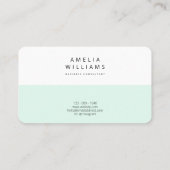 Moderne minimale Visitekaartje van de steenkoolmin (Achterkant)