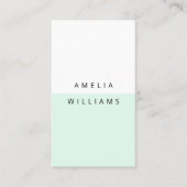 Moderne minimale Visitekaartje van de steenkoolmin (Voorkant)