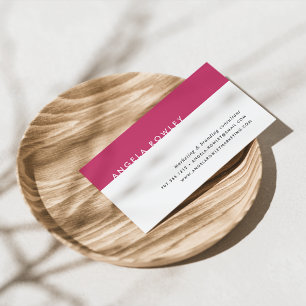 Moderne minimale Visitekaartjes   Magenta