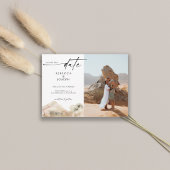 Moderne minimale Waterverf bruiloft Save The Date