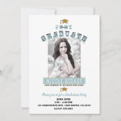 Moderne minimale witte blauwe fotograaf kaart (Voorkant)