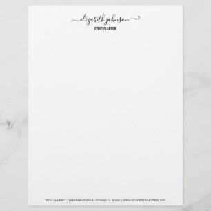 Moderne, minimale witte Kantoor briefterhead Briefhoofd