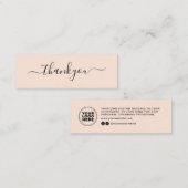 Moderne minimale zakelijke dank voor het invoegen  contactkaartje (Voorkant / Achterkant)