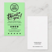 Moderne minimale zakelijke dank voor het invoegen  visitekaartje (Voorkant / Achterkant)