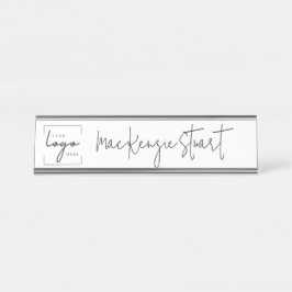 Moderne, minimale zakelijke Logo Professional Bureau Naambordje