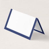 Moderne, minimale zeemachtsgrens visitekaartjes (Achterkant)