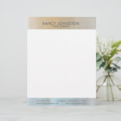 Moderne, minimale zilverreflectie briefhoofd ontwerp (Staand voorkant)